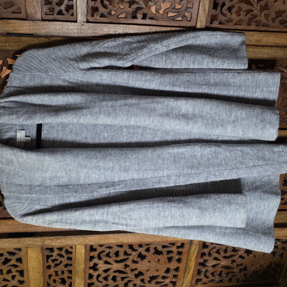 Lucky Brand Heather Gray Knit Sweater